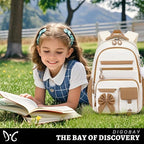 DIGOBAY Backpack for Girls, 3PCS Girls Backpack for School with Lunch Bag Pencil Case, Cute Kids Teens Bookbag for Kindergarten Elementary Preschool Middle School
