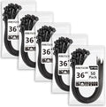 Large Zip Ties 36 inch (250 Pack), Long Zip Ties Heavy Duty with 250 lb Tensile Strength, Big Cable Ties, Black, by ANOSON