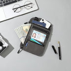 Neck Wallet,Travel for Passport Holder Neck Pouch Wallet RFID Blocking Men Women with Adjustable Neck Strap