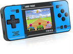 Handheld Game for Kids -Preloaded 220 Retro Video Games, Portable Gaming Player with Rechargeable Battery 3.0" LCD Screen, Mini Arcade Electronic Toy Gifts for Boys Girls (Black+Blue)