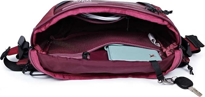 Travel Fanny Pack 3L, Crossbody Adjustable Strap, Padded Back, Water Repellent