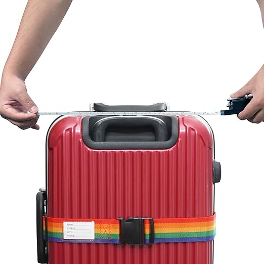 Luggage Scale, TFY Travel Luggage Manual Scale with Tape Measure Plus a Luggage Strap, Measure Up to 75 lbs and 39 Inchs