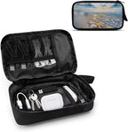 Sunset Starfish Shell Print Digital Organizing Bag - Multifunctional Charger, Earphone & USB Cable/SD Card Charging Head Storage