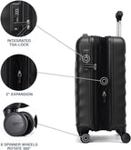 Travelpro Maxlite Air V2 Hardside Expandable Carry on Luggage, 8 Spinner Wheels, Lightweight Hard Shell Suitcase, TSA lock, Black, International Carry On 18-Inch