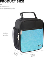 Lovoeo Lunch box Lunch bag for men women Insulated Lunchbox Lunch bags for Work Picnic Travel (Thicken blue)