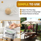 AUDQQM Mosquito Repellent Outdoor Patio, Mosquito Repellent Balls Indoor, Mosquitoes Deterrent for Yard, Mosquito Control, Keep Mosquito Away for Room/Porch/Camping, Effective for 60 Days-12P