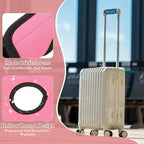 PATIKIL Luggage Handle Wrap for Suitcase, 2 Pcs Bright Color Neoprene Comfort Soft Handle Covers Luggage Identifiers for Bag Suitcase Tags Wraps Travel Accessories, Pink