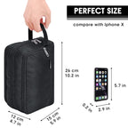 Toiletry Bag for Men Hanging Dopp Kit Water Resistant Shaving Bag Small Toiletry Bag for Traveling (Pure Black)