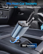 Retractable Car Charger for iPhone 17, 69W USB C 4 in 1 Fast Charging, Car Truck Accessories, Car Adapter, Road Trip Essentials Gift for Men Women, for iPhone 17 Pro Max Air 16 15 14 13, Galaxy, Pixel