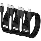 LOFPYE 3-Pack Black 6.6FT 60W USB C to USB C Cable, Type C Fast Charging Cable for iPhone Air 17 16e 16 15 Pro Plus Pro Max，for Galaxy S25/S24, for iPad Pro/Air/mini, for MacBook Pro/Air and More