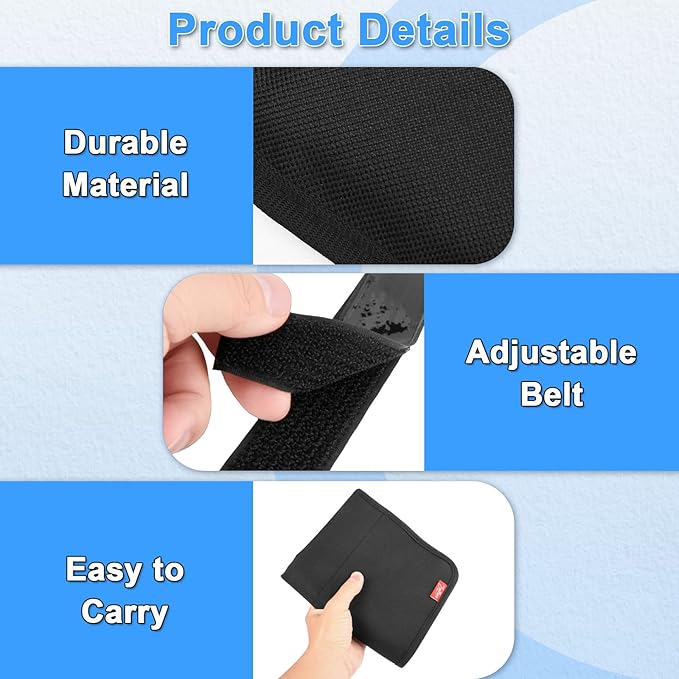 Airplane Seat Back Organizer & Storage, Airplane Tray Table Cover for Personal Items, Airline Seat Hanging Pockets Media Pouch,Reusable Travel Essentials, Fits Tablets, Cell Phone,Water Bottle (Black)