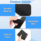 Airplane Seat Back Organizer & Storage, Airplane Tray Table Cover for Personal Items, Airline Seat Hanging Pockets Media Pouch,Reusable Travel Essentials, Fits Tablets, Cell Phone,Water Bottle (Black)