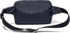 Baggallini Securtex Anti-theft Belt Bag 8.8"x5.5" Crossbody Fanny Pack for Women RFID Wallet Locking Zipper Travel Purse