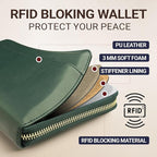 Travel Document Organizer - RFID Passport Wallet Case Family Holder Id Wristlet