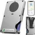 Air Wallet,Minimalist Wallet With Built In Airtag Chip, Rfid Blocking Credit Card Holder,Slim Wallet For Men,Compatible With Apple Find My Ios Only,Detachable Money Clip (Minimalist, Gray)
