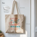 Aesthetic Canvas Tote Bag, Cute Reusable Bags for Women with Inner Pocket