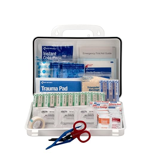 First Aid Only 9301-25P 25-Person Contractor's First Aid Kit for Home Renovation, Job Sites, and Construction Vehicles, 178 Pieces