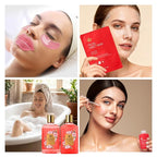 25 Pcs Mother's Day Gift, Red Rose Bath & Body Gift Basket Set for Women, Hydrating Skin Care Set, Home Spa Self Care Gifts, Cosmetic Bag, Necklace, Christmas, Birthday, Anniversary