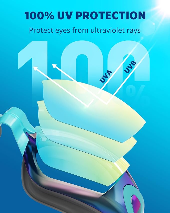 Aegend Swim Goggles, Swimming Goggles No Leaking Full Protection Adult Men Women Youth