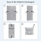 Tirrinia Travel Blanket Airplane Compact with Bag - Cozy Travel Pillow Blanket for Long Flight, Airplane Travel Essentials, Packable and Lightweight Travel Blanket and Pillow Set for Kids & Adults,
