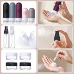 20Pack Travel Bottles for Toiletries, Silicone TSA Approved Travel Size Containers, Travel Essentials Leak Proof Refillable Liquid, Travel Shampoo and Conditioner Bottles