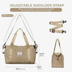 Travel Duffel Bag, Sports Tote Gym Bag, Shoulder Weekender Overnight Bag for Women
