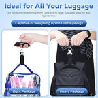 Digital Luggage Scale, WGGE Travel Luggage Weight Scale, Max 110lbs/50kg Baggage Scale with Backlit LCD Display