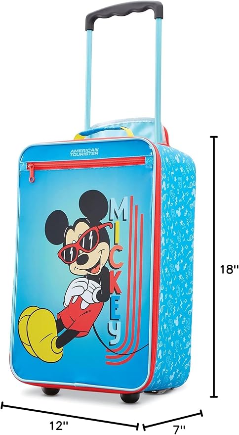 American Tourister Disney Softside Upright Luggage, Mickey, Carry-On 18-Inch