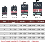 WUJIAONIAO Travel Luggage Cover Baggage Suitcase Cover Protector Skins 18-32 Inch (TRAVELING, S (for 18-20 inch luggage))
