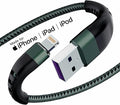 Essri 2Pack for iPhone Charger Cord 10FT, Lighting Cable 10 Feet to USB Charging Cable, Nylon Braided Charging Cord 10 Foot Compatible with iPhone 14 13 12 11 X XS XR 15 Pad -Green