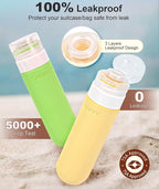 20 Pack Travel Bottles for Toiletries, Original Patented, TSA Approved Travel Size Containers, Leak Proof Silicone Shampoo and Conditioner Bottles Women & Men, Airplane Cruise Essentials, Multi