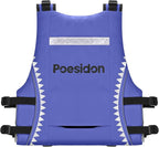 Poseidon Adjustable Water Safety Life Jacket - Classic Unisex Design with Front/Rear Storage Compartments for Multiple Water Activities