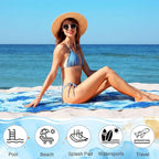 FuWeave 6 Pcs 72 x 36 Microfiber Oversized Beach Towels Large Absorbent Thin Compact Lightweight Sand Free Quick Dry Towels Pack for Travel Pool Yoga Gym Sports Beach Accessories
