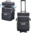 SDLINR 72-Can Large Rolling Cooler, Leakproof Insulated Soft Cooler Bag with Wheels and Handle Collapsible for Beach Camping Patio Travel Outdoor