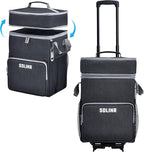 SDLINR 72-Can Large Rolling Cooler, Leakproof Insulated Soft Cooler Bag with Wheels and Handle Collapsible for Beach Camping Patio Travel Outdoor