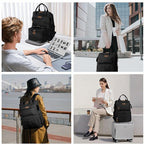 Maelstrom Travel Backpack for Women Men,Laptop Backpack Fits 15.6-17.3 Inch Laptop, Nurse/Work Bag with Insulated Lunch Box (Black)