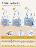BESBESME Canvas Tote Bag for Women with Zipper & Compartments– Large Work & College Laptop Tote Crossbody Shoulder Bag