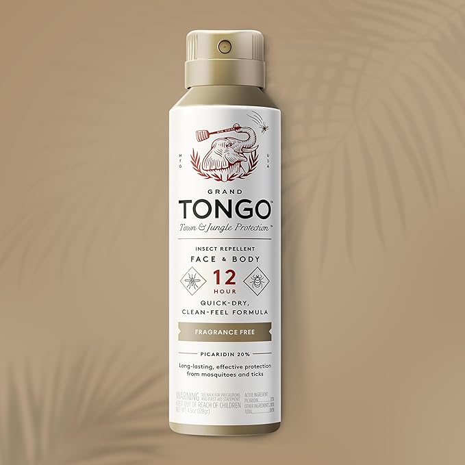 Grand Tongo DEET-Free Insect Repellent, The 12 Hour Protection, DEET Alternative – Fragrance Free