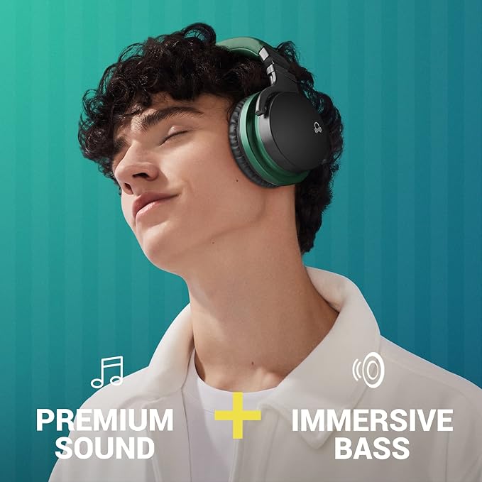 Million Sold Classic E7 Active Noise Cancelling Headphones with Upgraded HD Sound, Wireless Bluetooth Headphones Over The Ear Unequaled Comfort, Vivid Deep Bass, for Home Office Travel Birthday Gift
