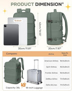 coofay Travel Backpack For Women Men Airline Approved Carry On Backpack Flight Approved Waterproof Sports Luggage Backpack Casual Daypack Small Hiking Backpacks