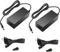 SHNITPWR 12V Power Supply 5A 60W AC to DC Converter Adapter 100~240V to 12 Volt 5 Amp Transformer LED Driver 5.5x2.5mm Plug for 5050 3528 LED Strip Light 3D Printer CCTV Camera LCD Monitor, Pack of 2