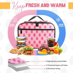 Lunch Box Kids, Insulated Lunch Bag for Women Men, Cooler Reusable Cute Lunch Containers for Boy & Girls, Adults Leak Proof Large Lunch Tote Bags for School, Work, Travel, Picnic Outdoor and Beach