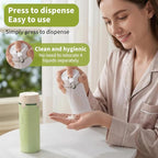 4 in 1 Travel Dispenser Bottle,Leak Proof Refillable Bottles Store Shampoo, Lotion and More,Transparent with Scale, Easy Squeeze Use, Lightweight & Portable Perfect for Travel,Gym,Camping (White)