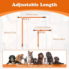 BWOGUE Pet Dog Cat Seat Belts, Car Headrest Restraint Adjustable Safety Leads Vehicle Seatbelt Harness (1 Pack, Orange, Not Elastic)