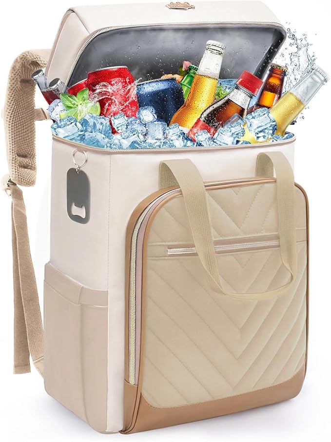 Backpack Cooler Insulated Leak Proof, Lightweight Soft Sided Cooler Backpack for Men Women, Waterproof Beach Cooler Bag Lunch Backpack for Camping Hiking Picnic Fishing Travel Outdoor