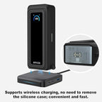 Silicone Case for Anker Prime Power Bank (26,250mAh 300W) Travel Protective Cover, Shockproof | Compact | Tactile Grip | Impact Protection for Anker Power Bank (300W), LCD Display Visible (Black)