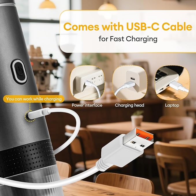 3 In 1 Portable Coffee Maker for Travel, 20 Bar Portable Espresso Machine with USB,Travel Coffee Maker Self-Heating, Compatible with Ground Coffee & Capsule for Hiking,Office,RV（Upgrade）