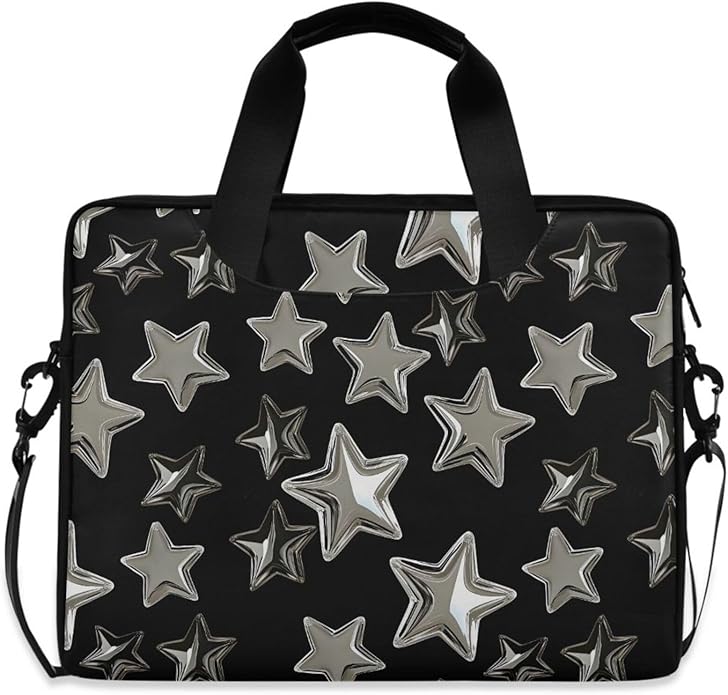 MNSRUU Laptop Bag for 15.6 inch Black Gothic Bats