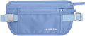 Money Belt for Travel - Hidden Travel Pouch Protect Your Credit and Money With RFID Blocking Passport Holder Waist Wallet (Azure)