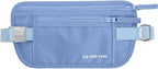 Money Belt for Travel - Hidden Travel Pouch Protect Your Credit and Money With RFID Blocking Passport Holder Waist Wallet (Azure)